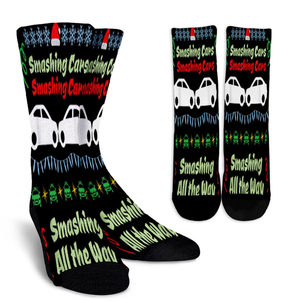 Christmas Sport Running Heartbeat Ugly Xmas Runners Gift Noel Socks Perfect Christmas Gift