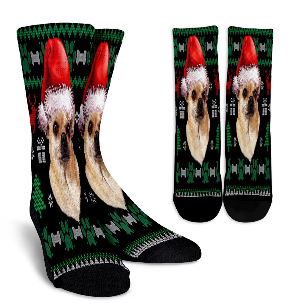 Chihuahua Santa Hat Christmas Ugly Sweater Pajama Noel Socks Perfect Christmas Gift