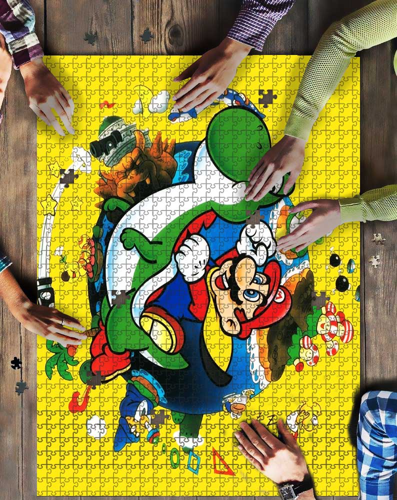 Mario World Poster Mock Puzzle