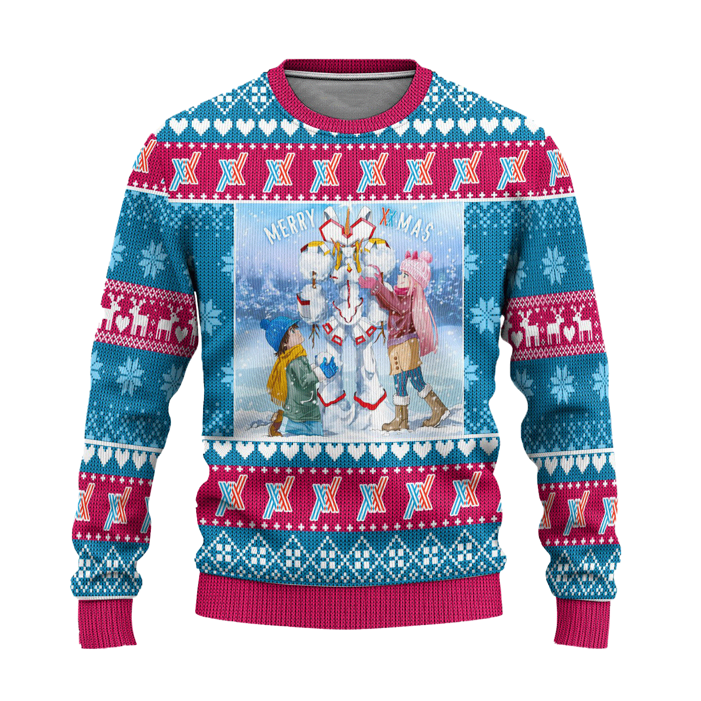 Darling In The Franxx Anime Ugly Christmas Sweater Custom Xmas Gift