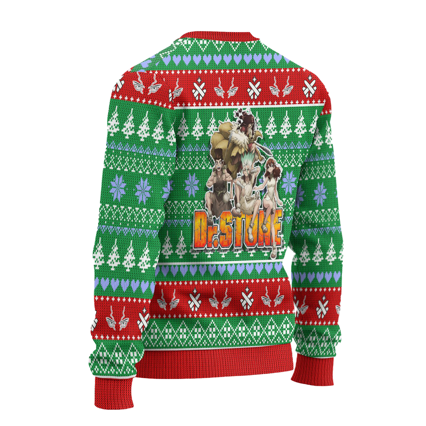 Byakuya x Senku Anime Ugly Christmas Sweater Custom Dr Stone Xmas Gift