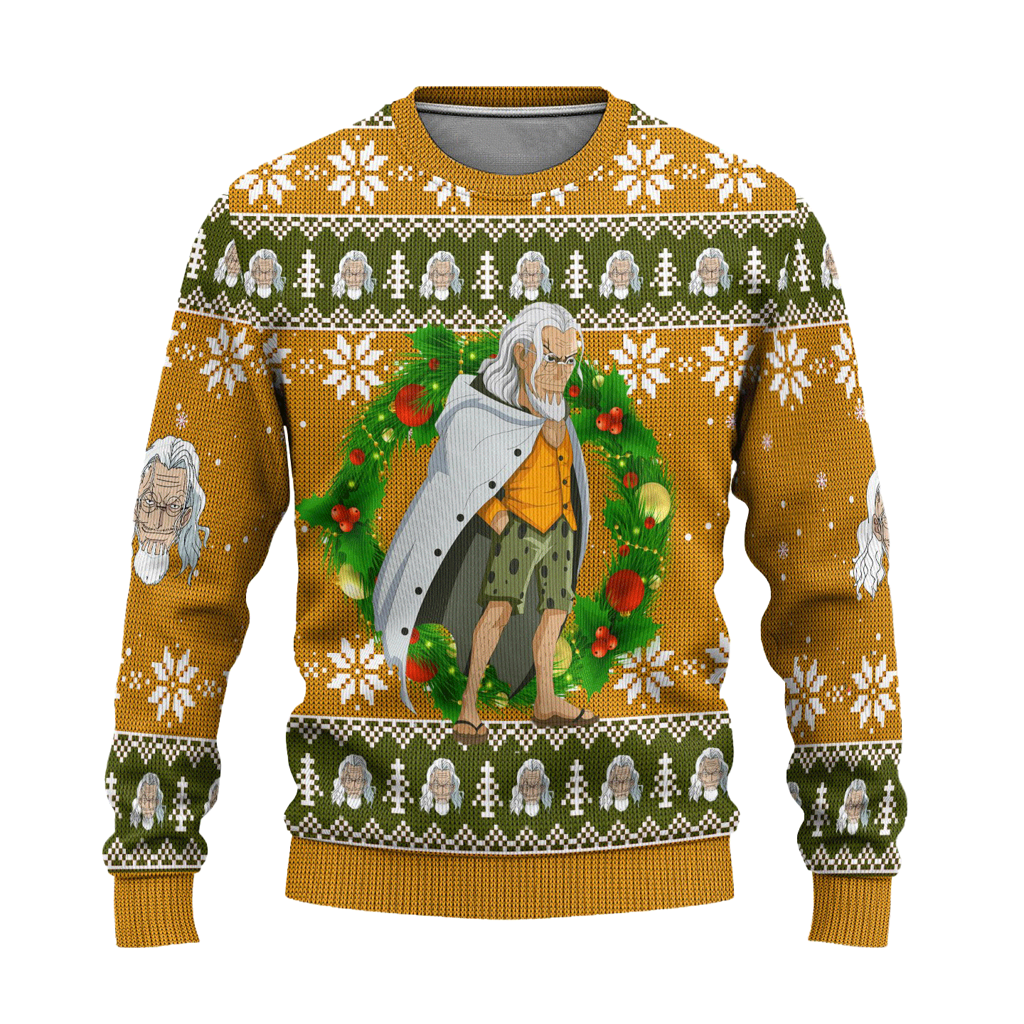 Silvers Rayleigh One Piece Anime Ugly Christmas Sweater Xmas Gift