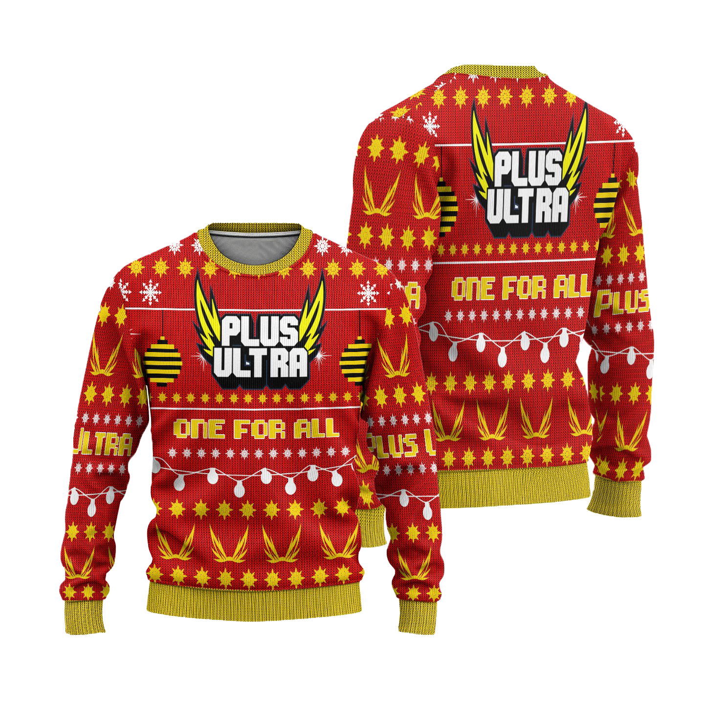 My Hero Academia Anime Ugly Christmas Sweater Custom Plus Ultra Xmas Gift