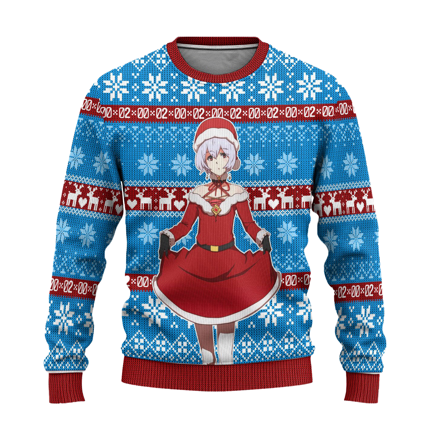 Rei Ayanami Anime Ugly Christmas Sweater Custom Neon Genesis Evangelion Xmas Gift