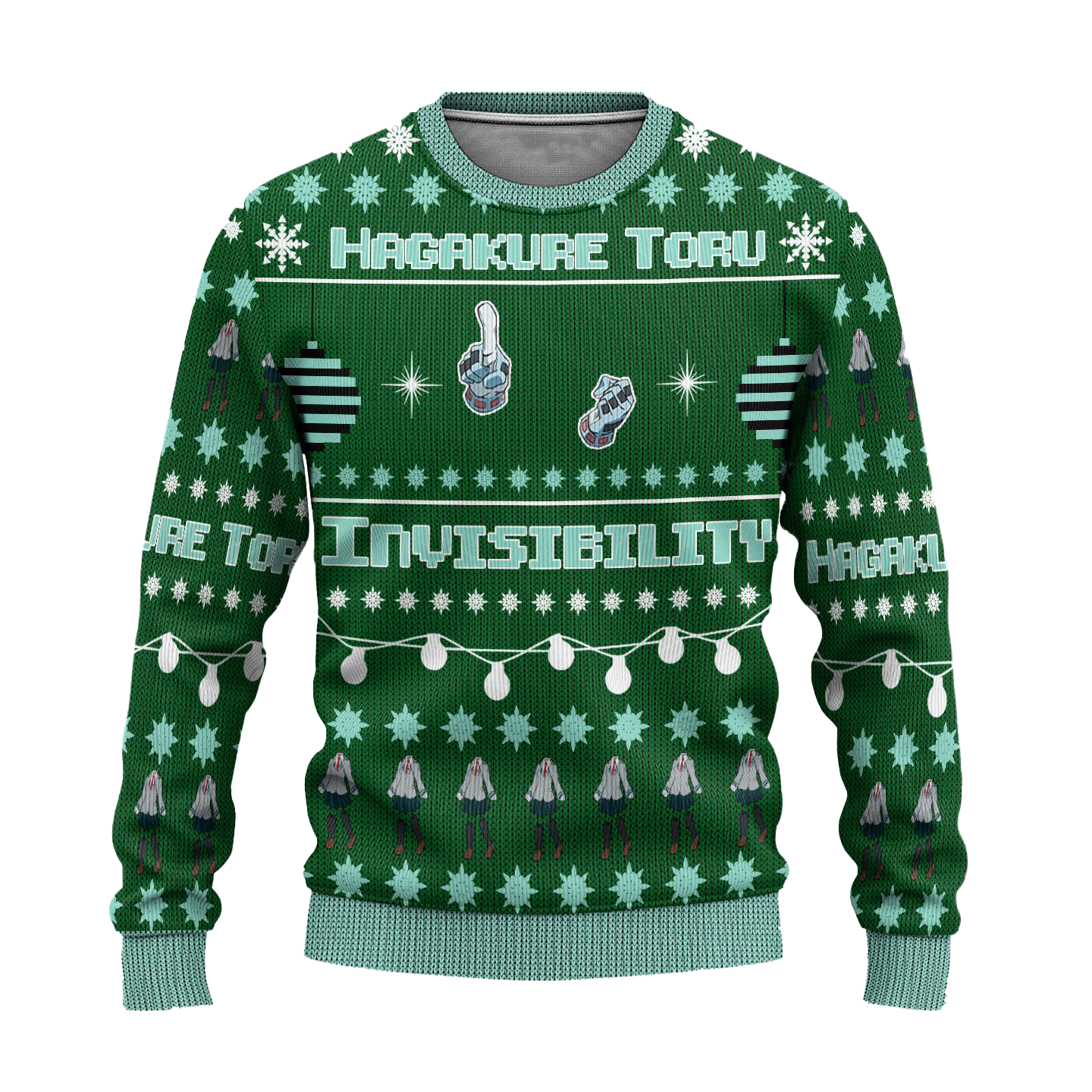 Toru Hagakure Anime Ugly Christmas Sweater Custom My Hero Academia Xmas Gift