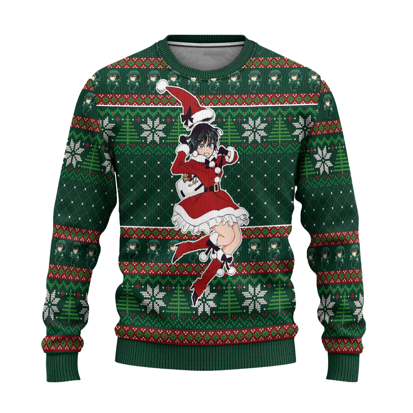 Fubuki Anime Ugly Christmas Sweater Custom One Punch Man Xmas Gift