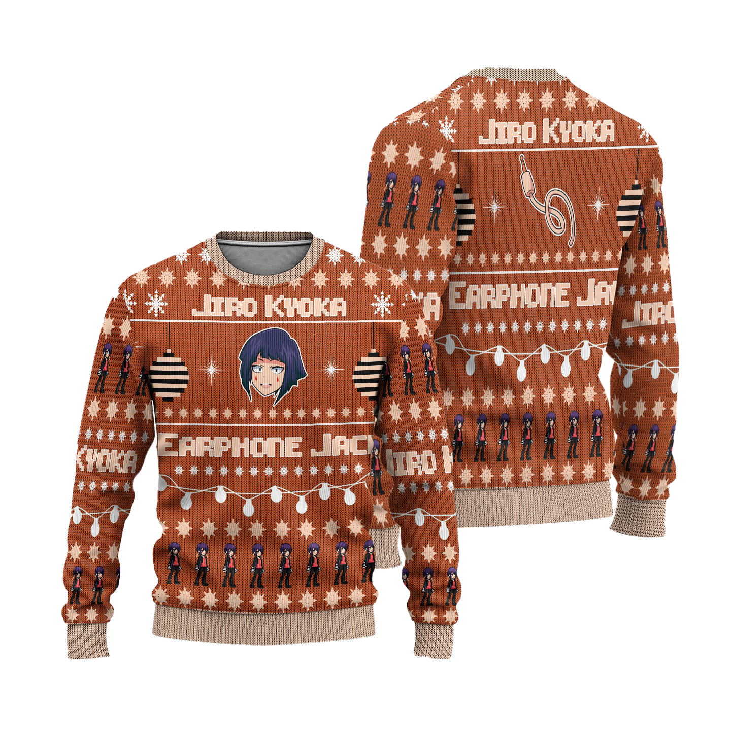 Kyoka Jiro Anime Ugly Christmas Sweater Custom My Hero Academia Xmas Gift