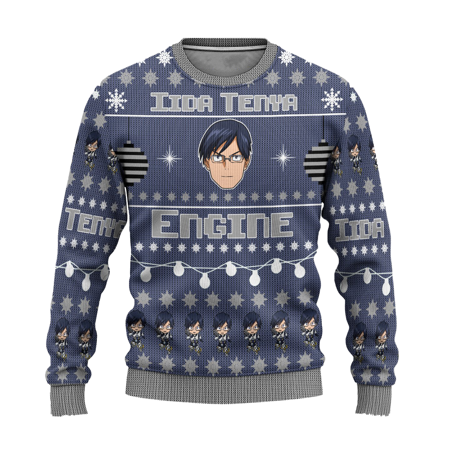 Tenya Iida Anime Ugly Christmas Sweater Custom My Hero Academia Xmas Gift