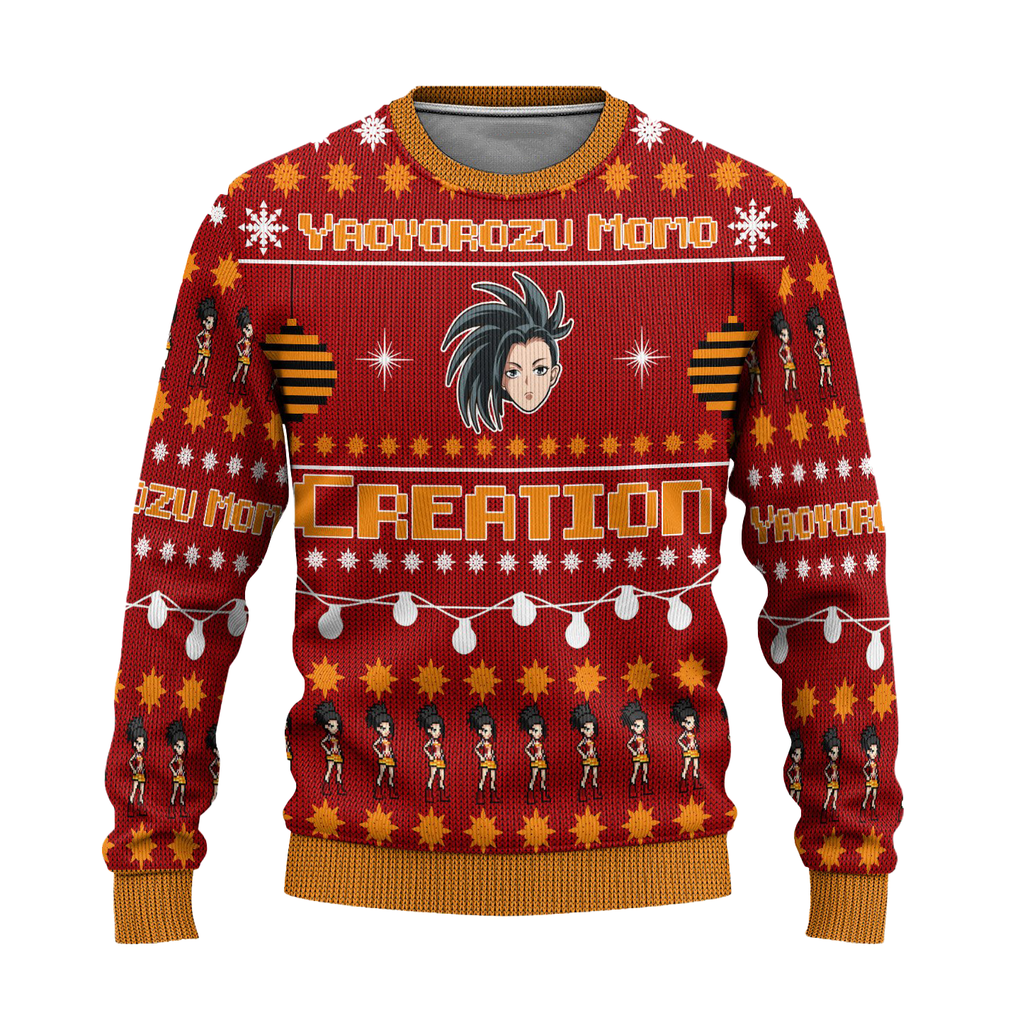 Momo Yaoyorozu Anime Ugly Christmas Sweater Custom My Hero Academia Xmas Gift