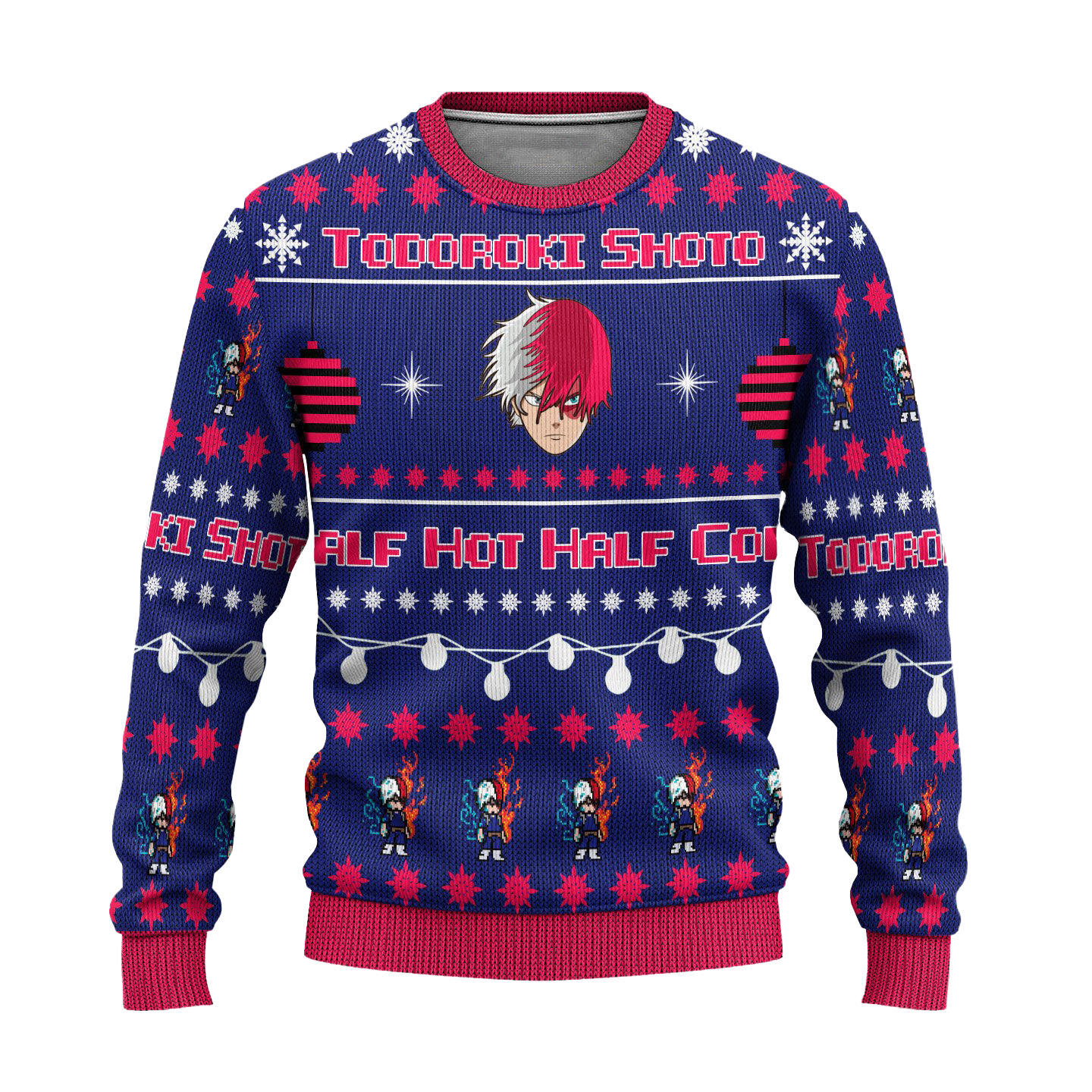Fumikage Tokoyami Anime Ugly Christmas Sweater Custom My Hero Academia Xmas Gift
