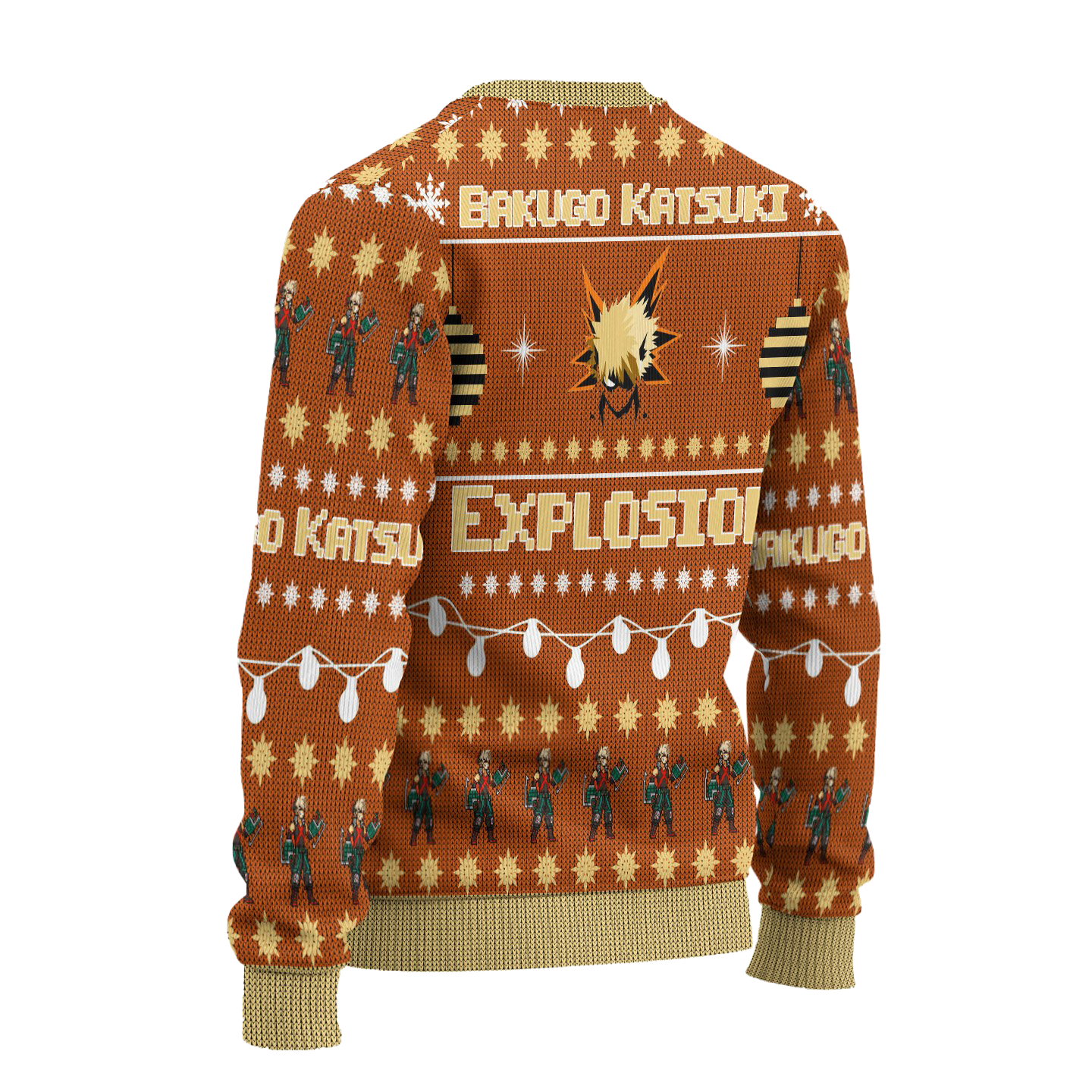 Katsuki Bakugo Anime Ugly Christmas Sweater Custom My Hero Academia Xmas Gift