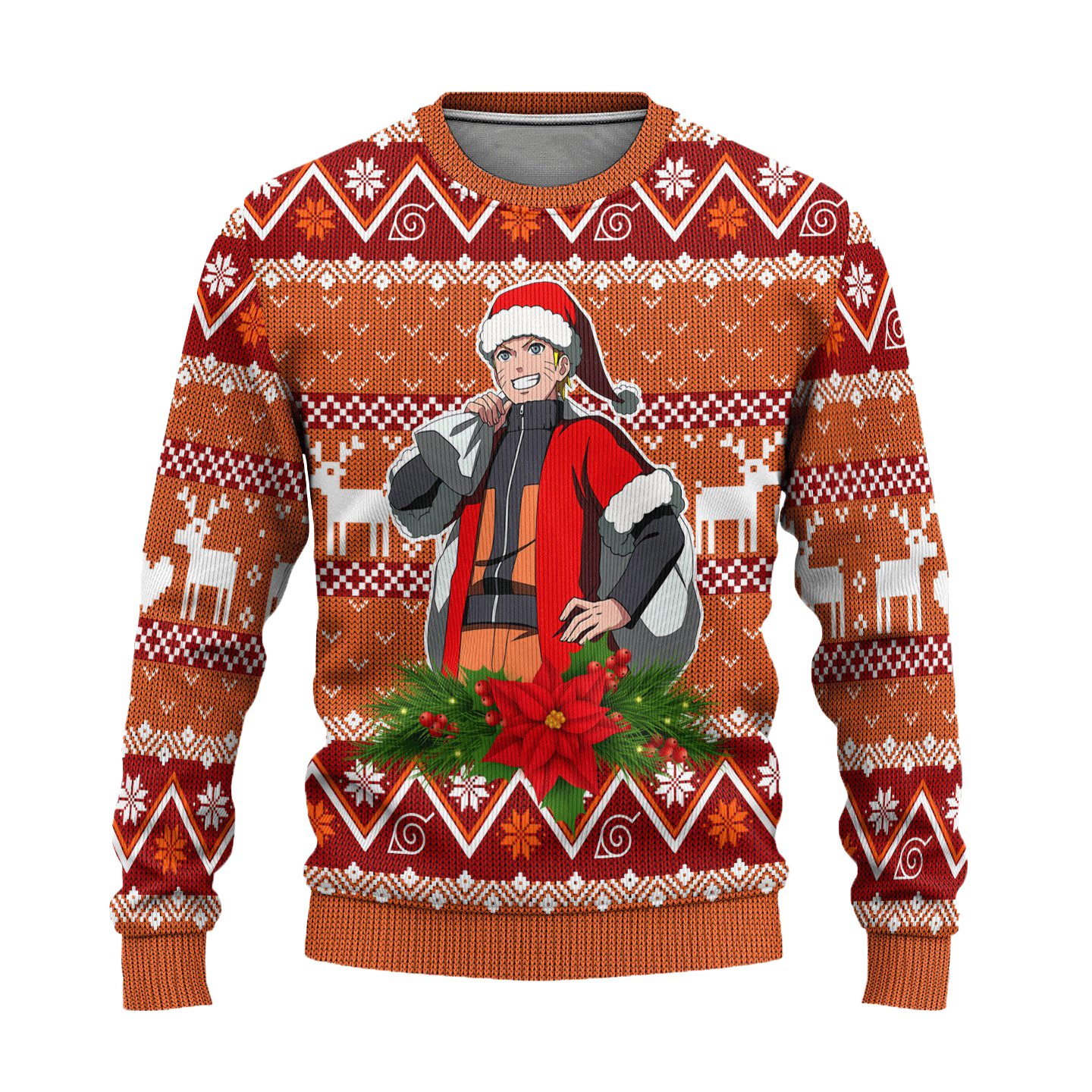 Naruto Uzumaki Ugly Christmas Sweater Custom Naruto Anime Xmas Gift