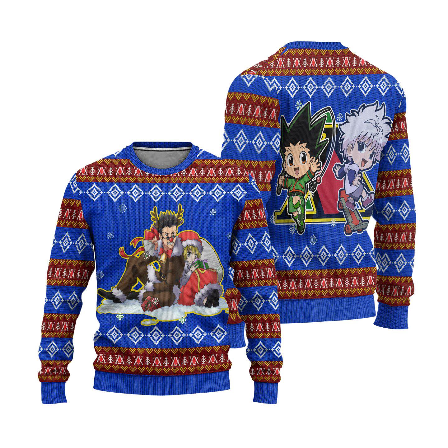 Leorio x Kurapika Anime Ugly Christmas Sweater Hunter x Hunter Xmas Gift