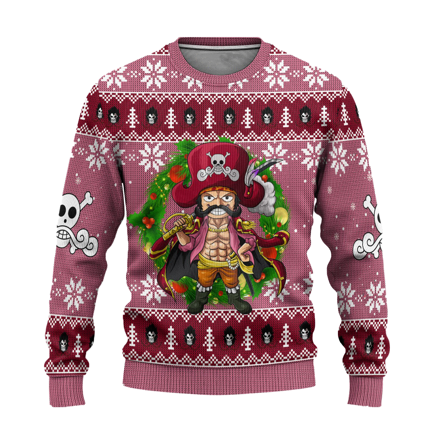 Gol D Roger One Piece Anime Ugly Christmas Sweater Xmas Gift
