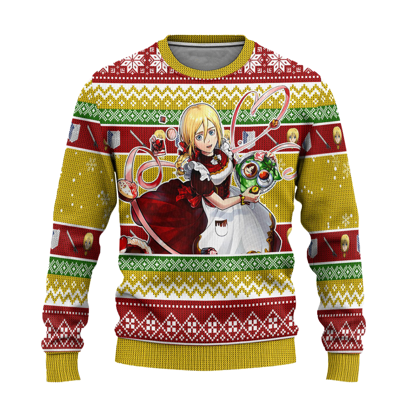 Historia Reiss Attack on Titan Anime Ugly Christmas Sweater Xmas Gift