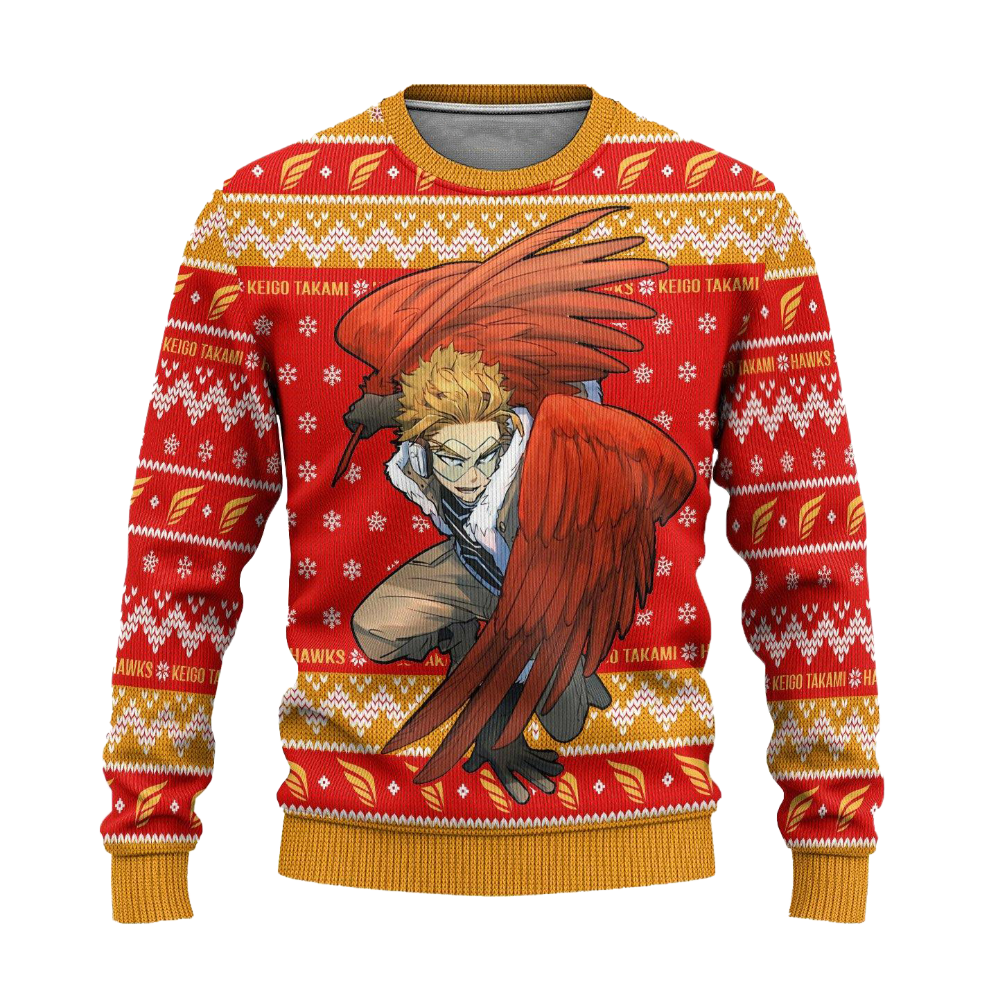 Hawks Keigo Takami Ugly Christmas Sweater My Hero Academia Anime Xmas Gift