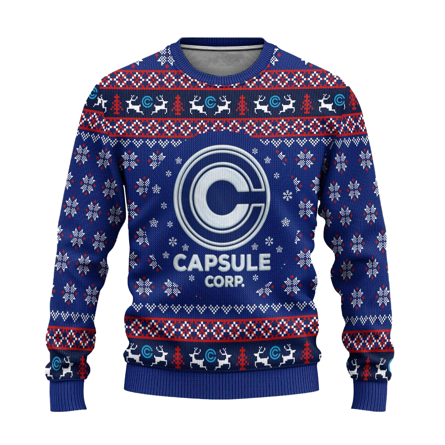 Capsule Corp Ugly Christmas Sweater Dragon Ball Anime Xmas Gift