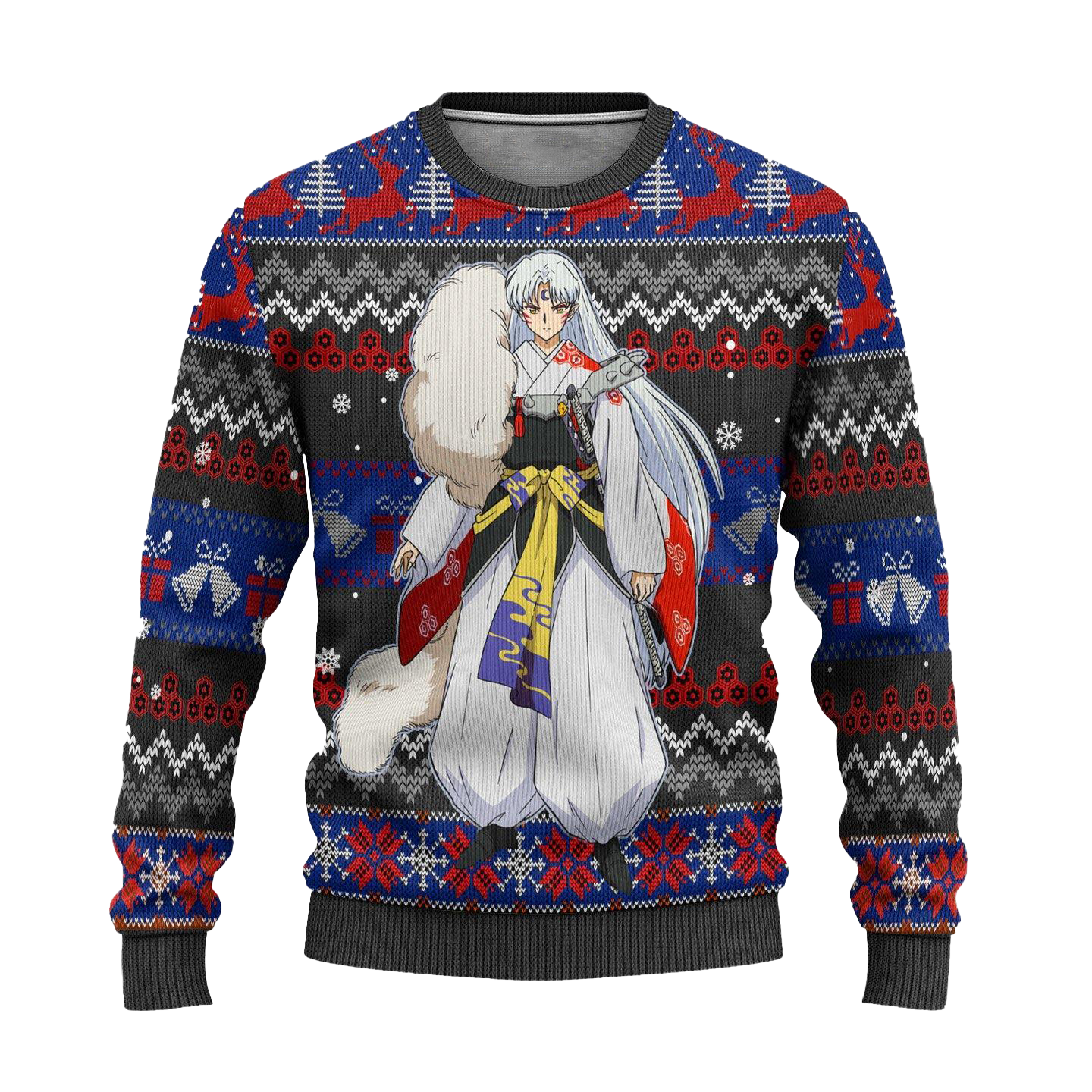 Sesshomaru Ugly Christmas Sweater Inuyasha Anime Xmas Gift
