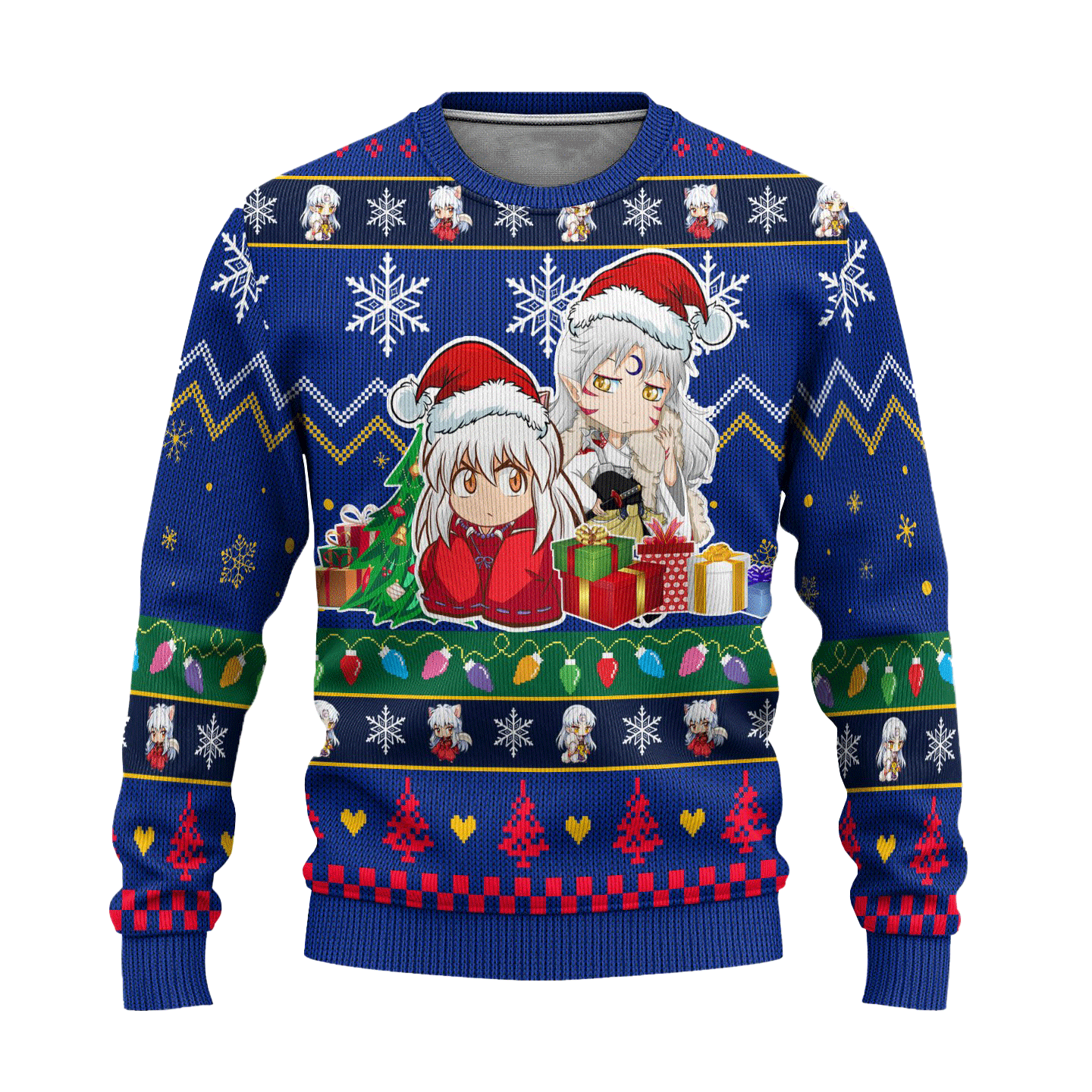 Inuyasha x Sesshomaru Anime Ugly Christmas Sweater InuYasha Xmas Gift