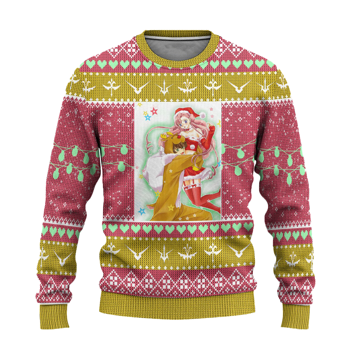 Euphemia x Suzaku Anime Ugly Christmas Sweater Custom Code Geass Xmas Gift