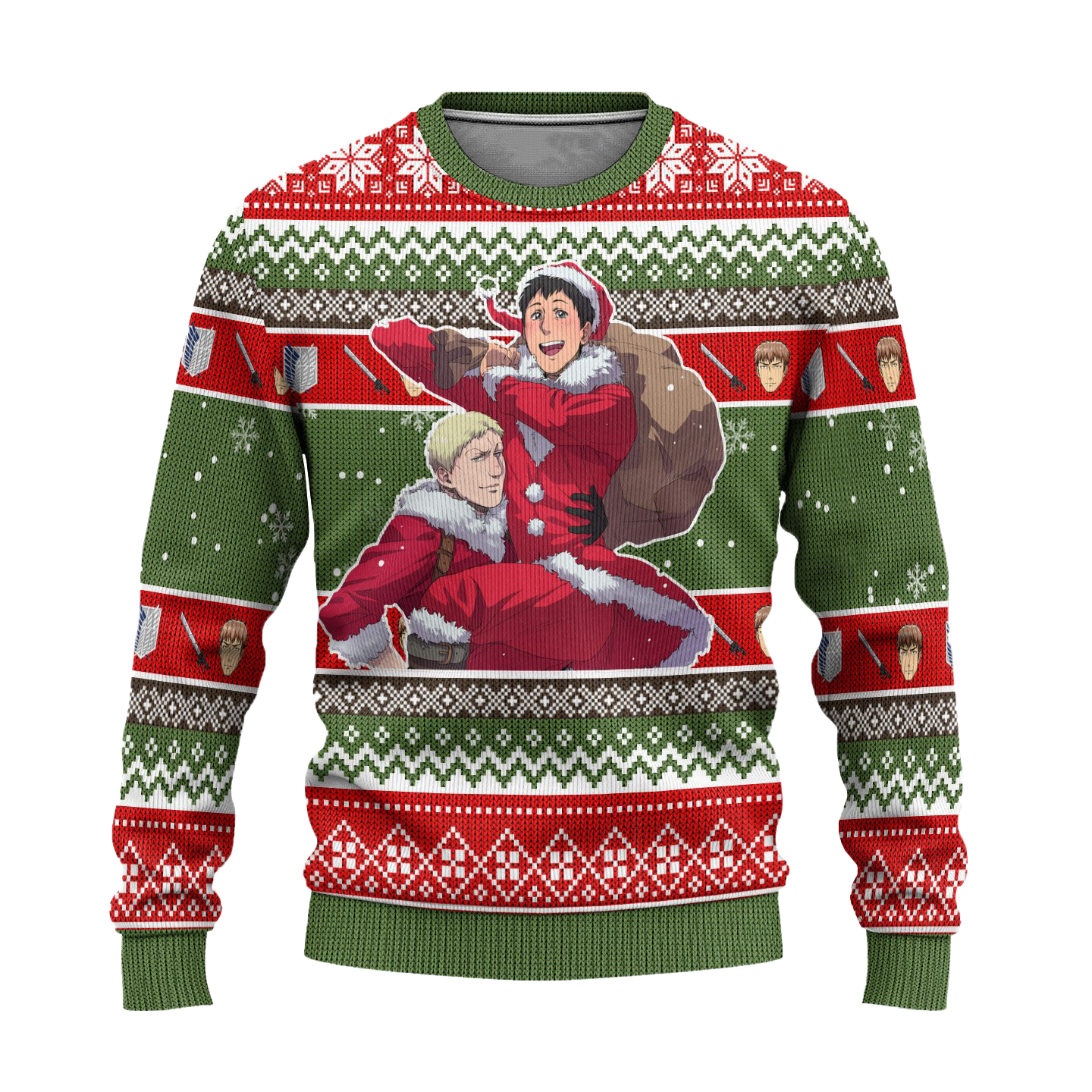 Jean Kirstein Attack on Titan Anime Ugly Christmas Sweater Xmas Gift