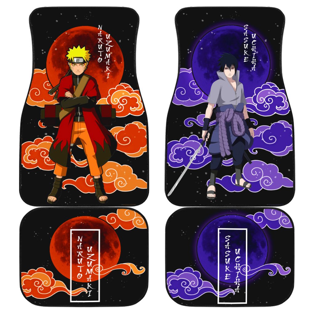 Naruto Car Accessories Anime Car Floor Mats Naruto and Sasuke