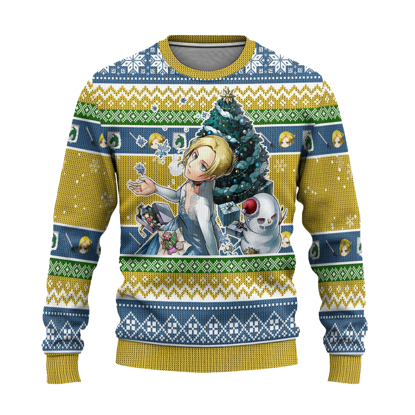 Annie Leonhart Attack on Titan Anime Ugly Christmas Sweater Xmas Gift