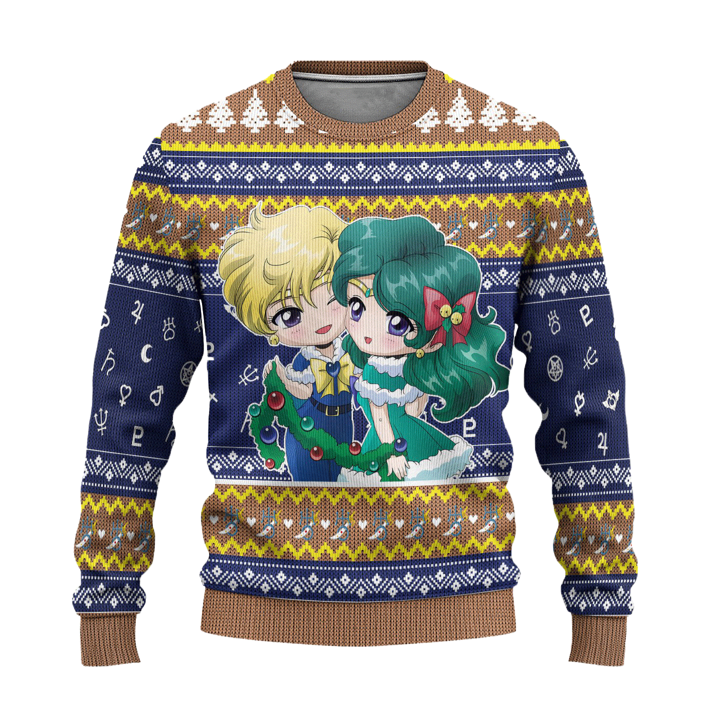 Sailor Uranus Ugly Christmas Sweater Sailor Moon Anime Xmas Gift
