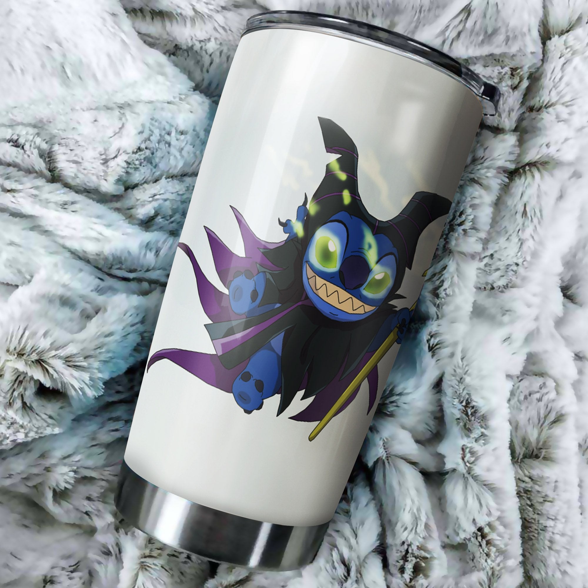 Stitch Maleficent Tumbler Perfect Birthday Best Gift Stainless Traveling Mugs 2021