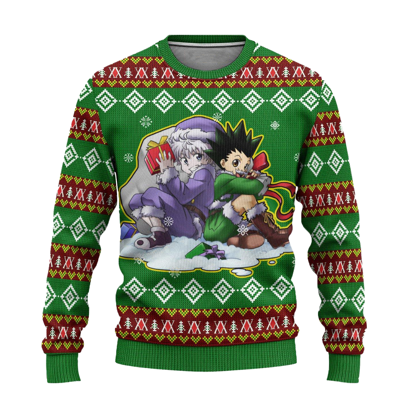 Gon And Killua Hunter x Hunter Anime Ugly Christmas Sweater Xmas Gift