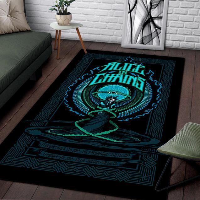 Alice In Chains Area Rug Home Decor Bedroom Living Room Decor