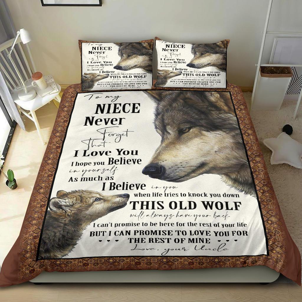 Wolf Quilt Forget Who You Are Bedding Duvet Cover And Pillowcase Set