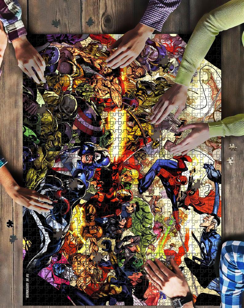 Avengers Poster Comics Mock Jigsaw Puzzle Kid Toys