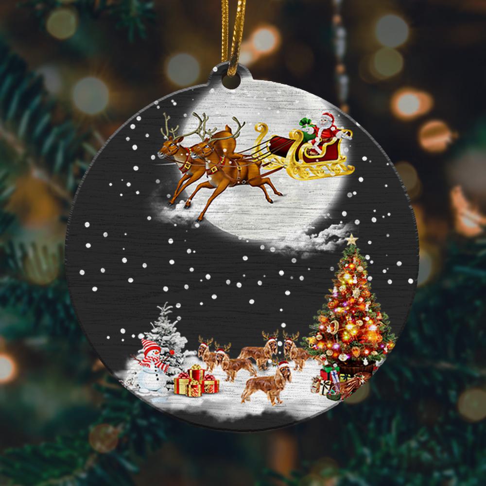 Cavalier King Charles Spaniel Christmas Santa Christmas Ornament 2022 Amazing Decor Ideas