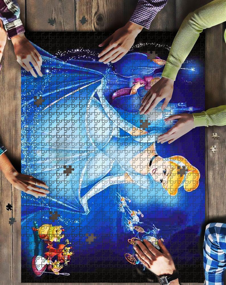 Cinderela Princess 2 Jigsaw Mock Puzzle Kid Toys