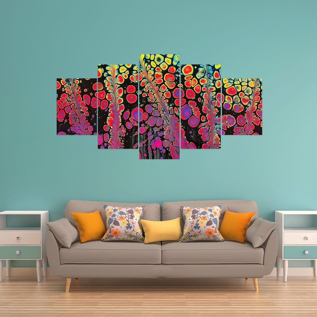 Colorful Abstract Painting Abstract Art Canvas 5 Piece Canvas Art