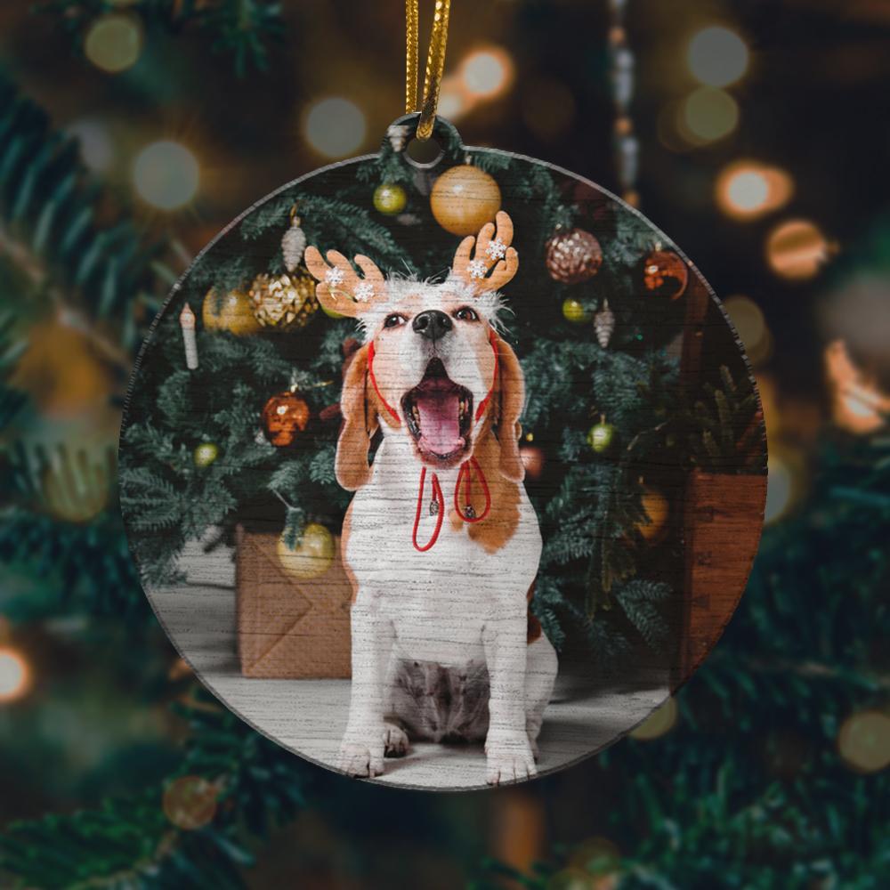 Cute Beagle 2 Christmas Ornament 2022 Amazing Decor Ideas