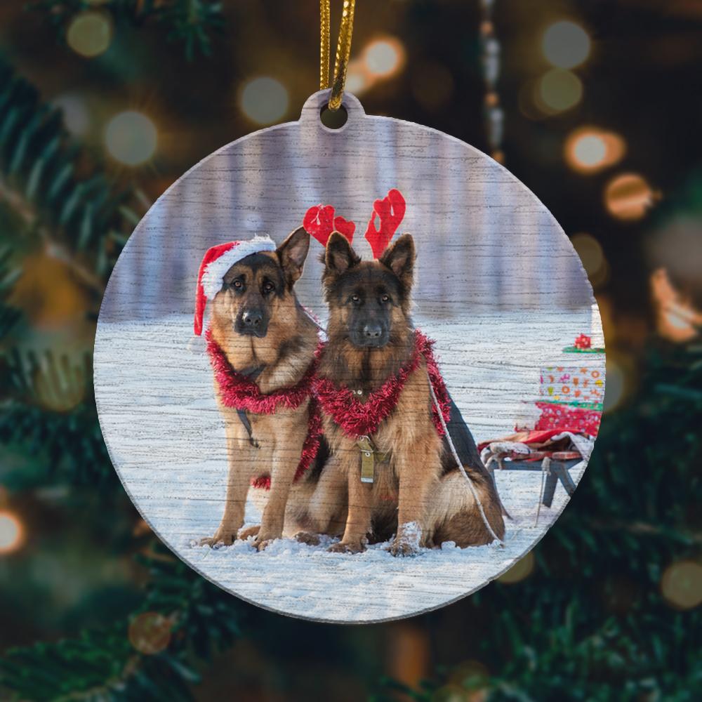 Cute German Shepherd 1 Christmas Ornament 2022 Amazing Decor Ideas