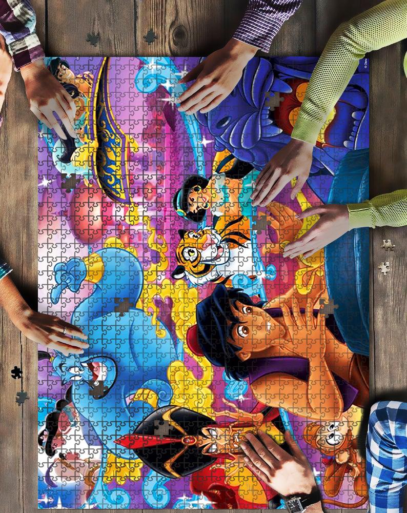 Aladdin 4 Jigsaw Mock Puzzle Kid Toys