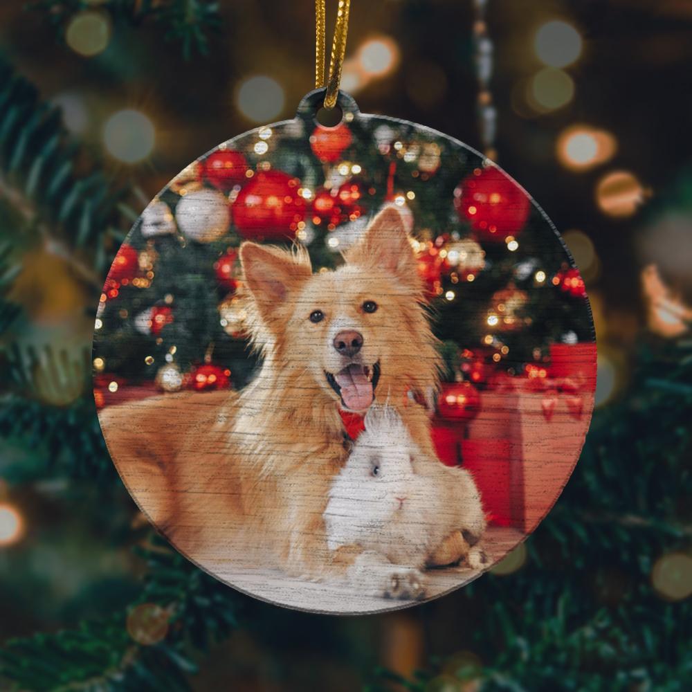 Dog And Rabbit On Christmas Ornament 2022 Amazing Decor Ideas