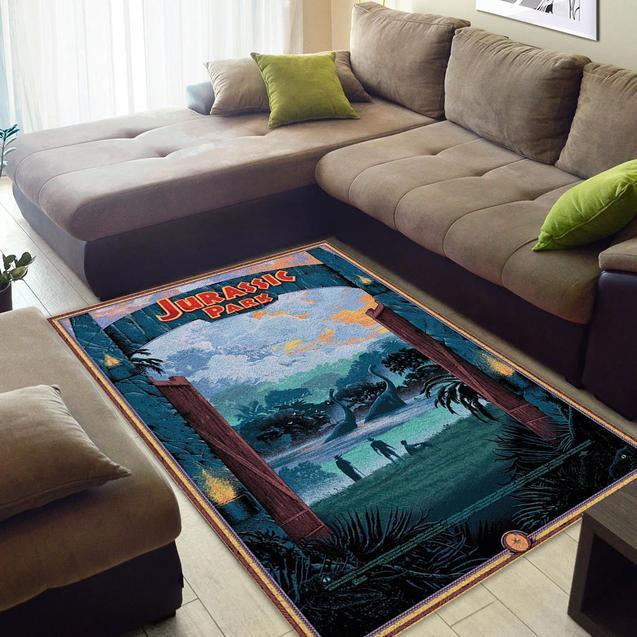 2022 Jurassic Park Area Rug Home Decor Bedroom Living Room Decor