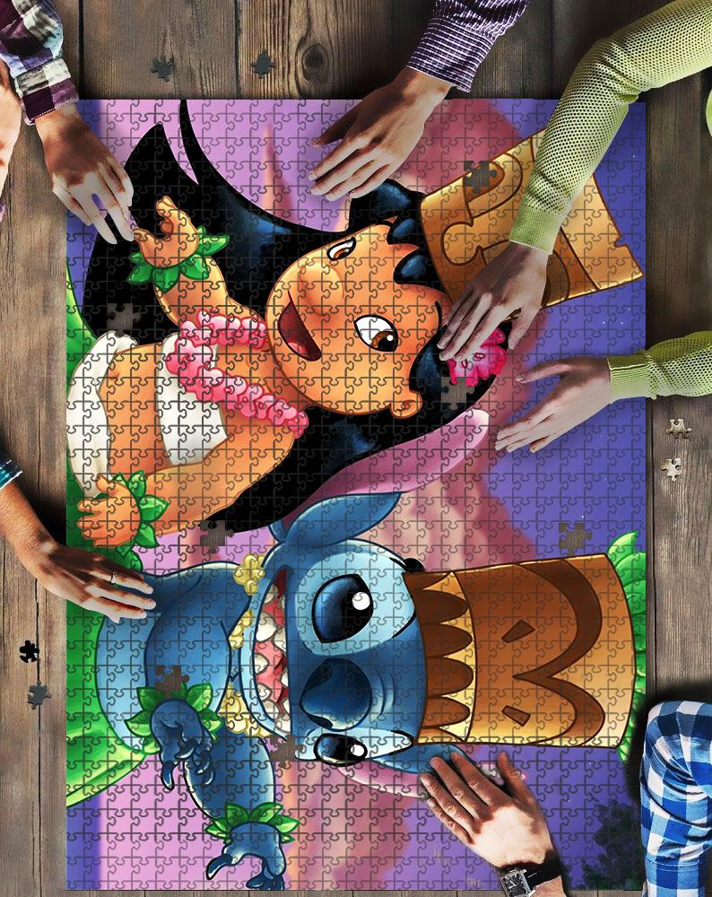 Lilo And Stitch 5 Jigsaw Mock Puzzle - 99shirt