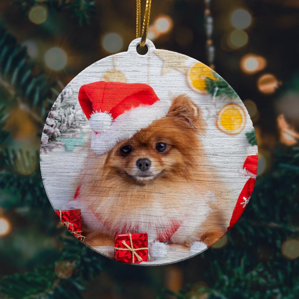 Merry Christmas Pomeranian Christmas Ornament 2022 Amazing Decor Ideas