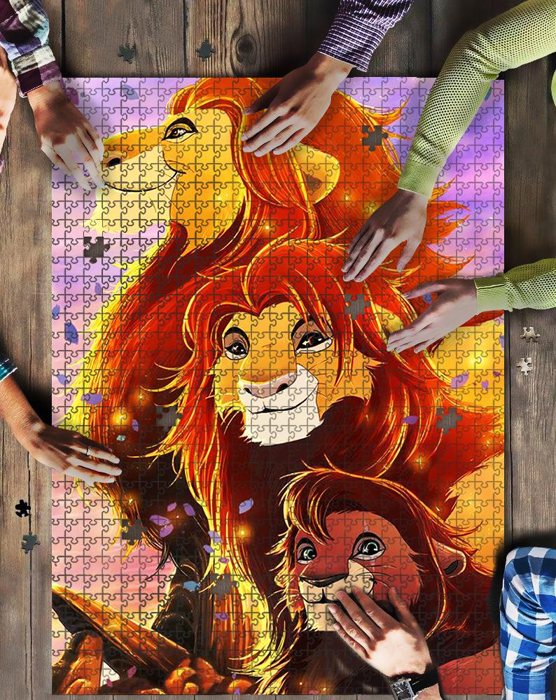 The Lion Kings Art Jigsaw Mock Puzzle Kid Toys