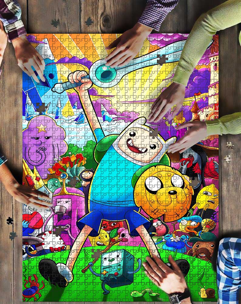 Adventure Time Color Mock Jigsaw Puzzle Kid Toys