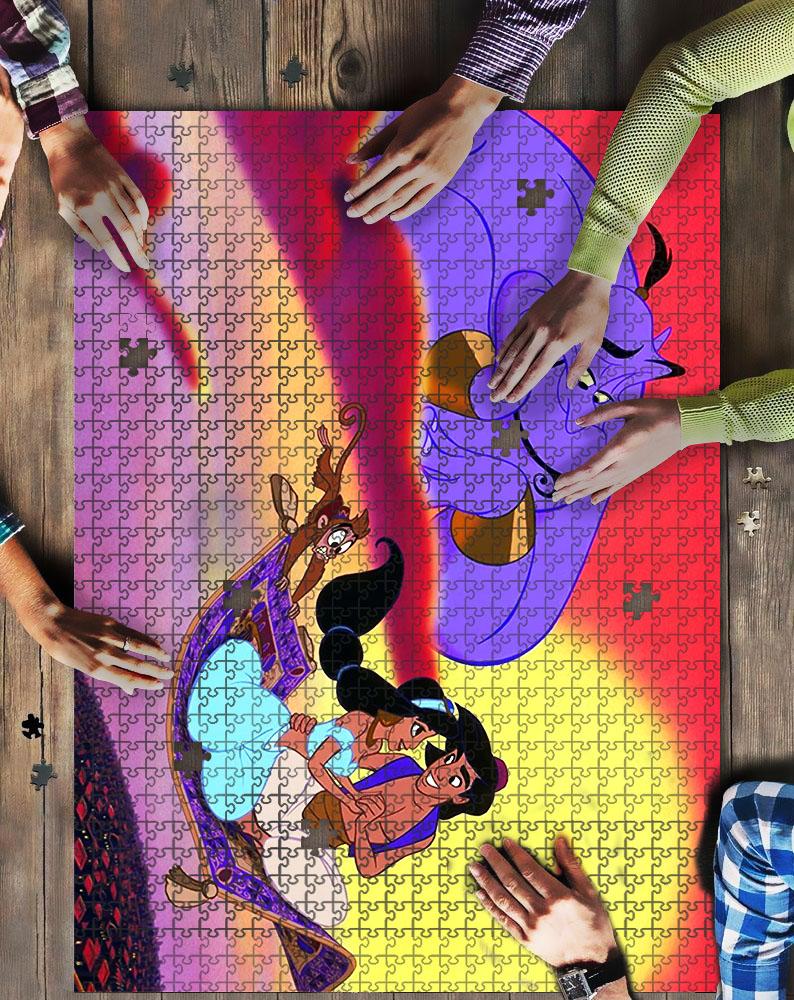 Aladdin Et Jasmine 3 Jigsaw Mock Puzzle Kid Toys