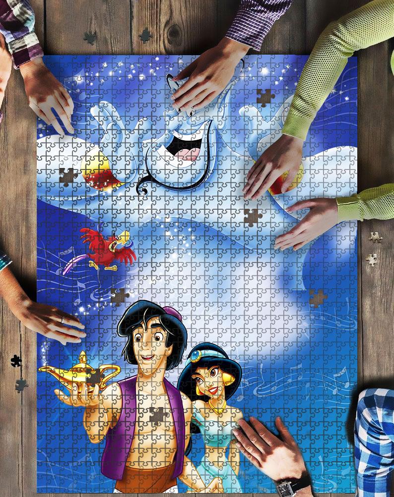 Aladdin Et Jasmine 4 Jigsaw Mock Puzzle Kid Toys