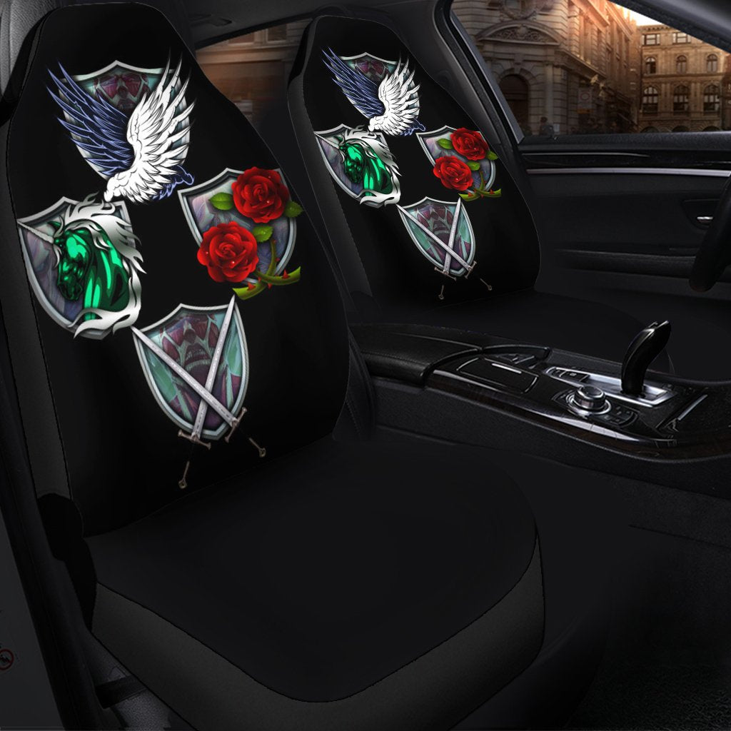 Attack On Titan Emblem Seat Covers