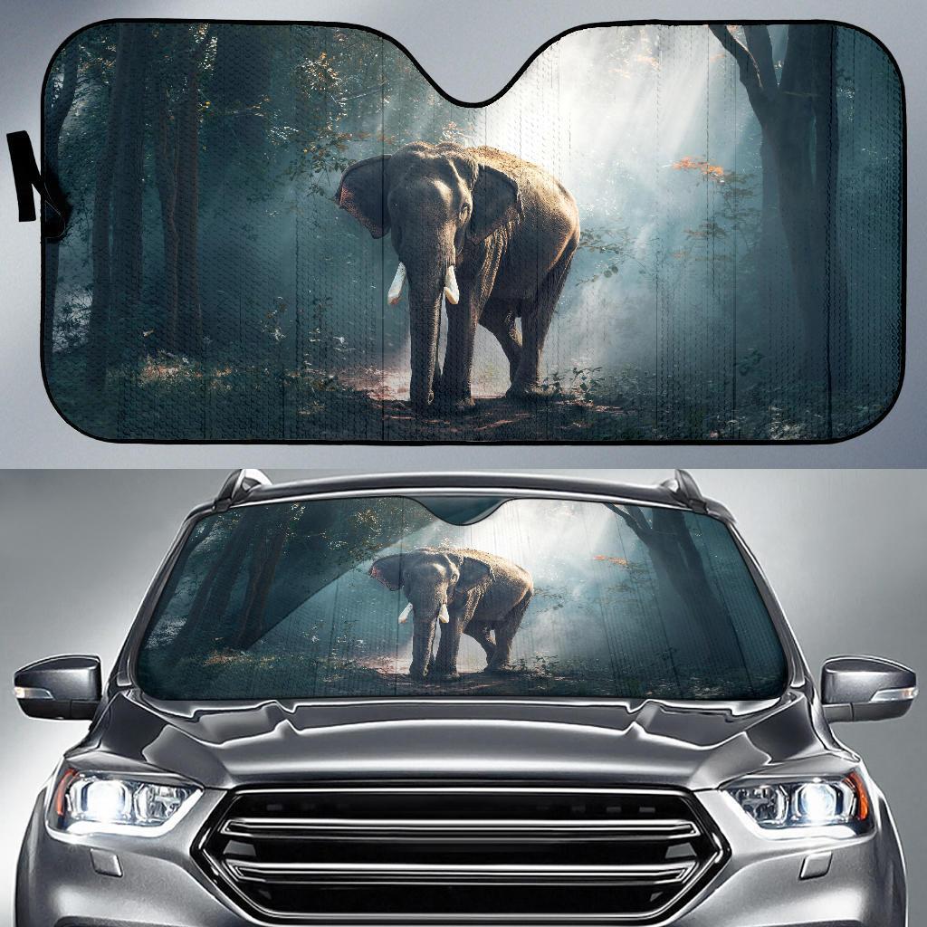 Elephant Forest Hd Car Sun Shade Gift Ideas 2022