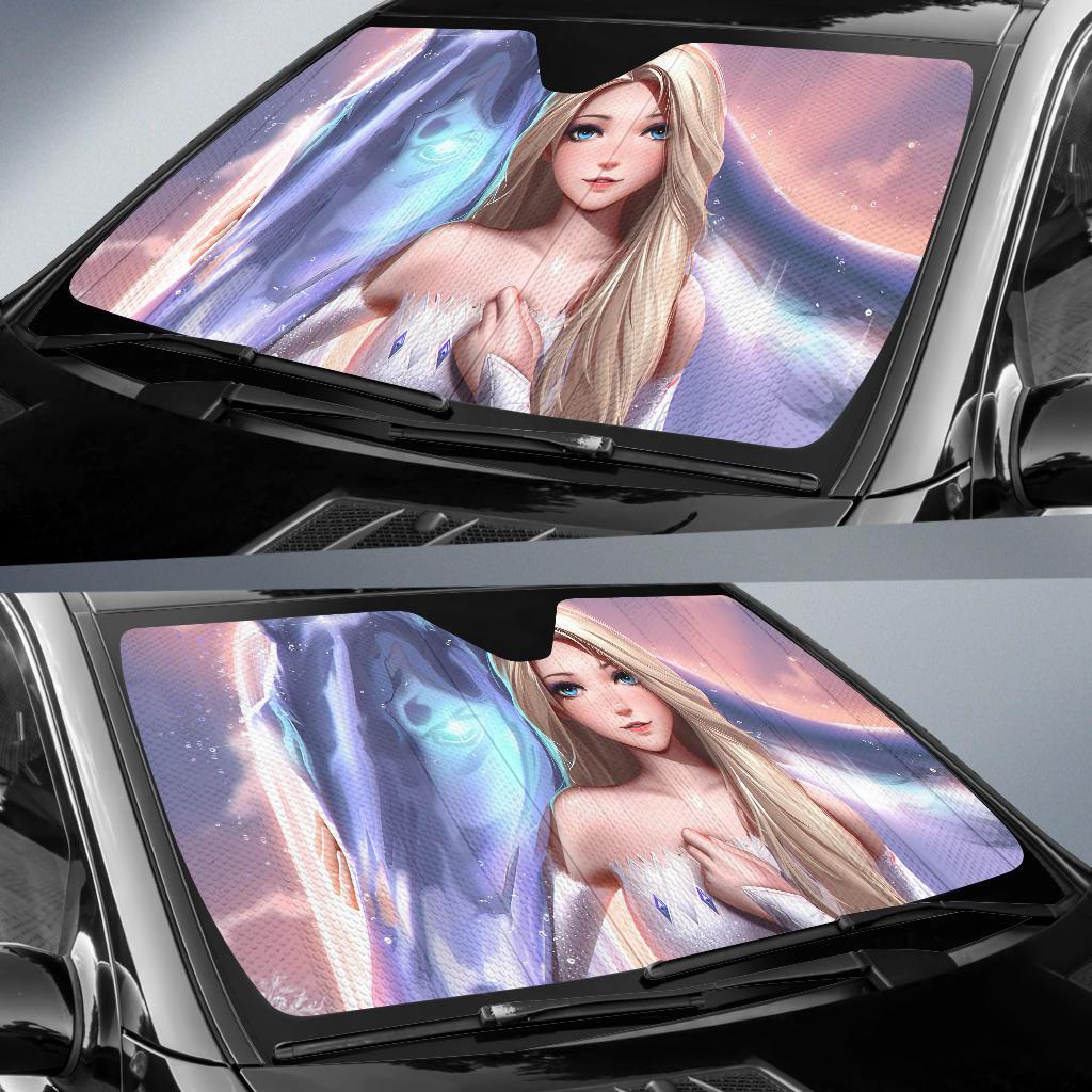 Elsa Frozen Anime Car Sunshades Gift Ideas 2022